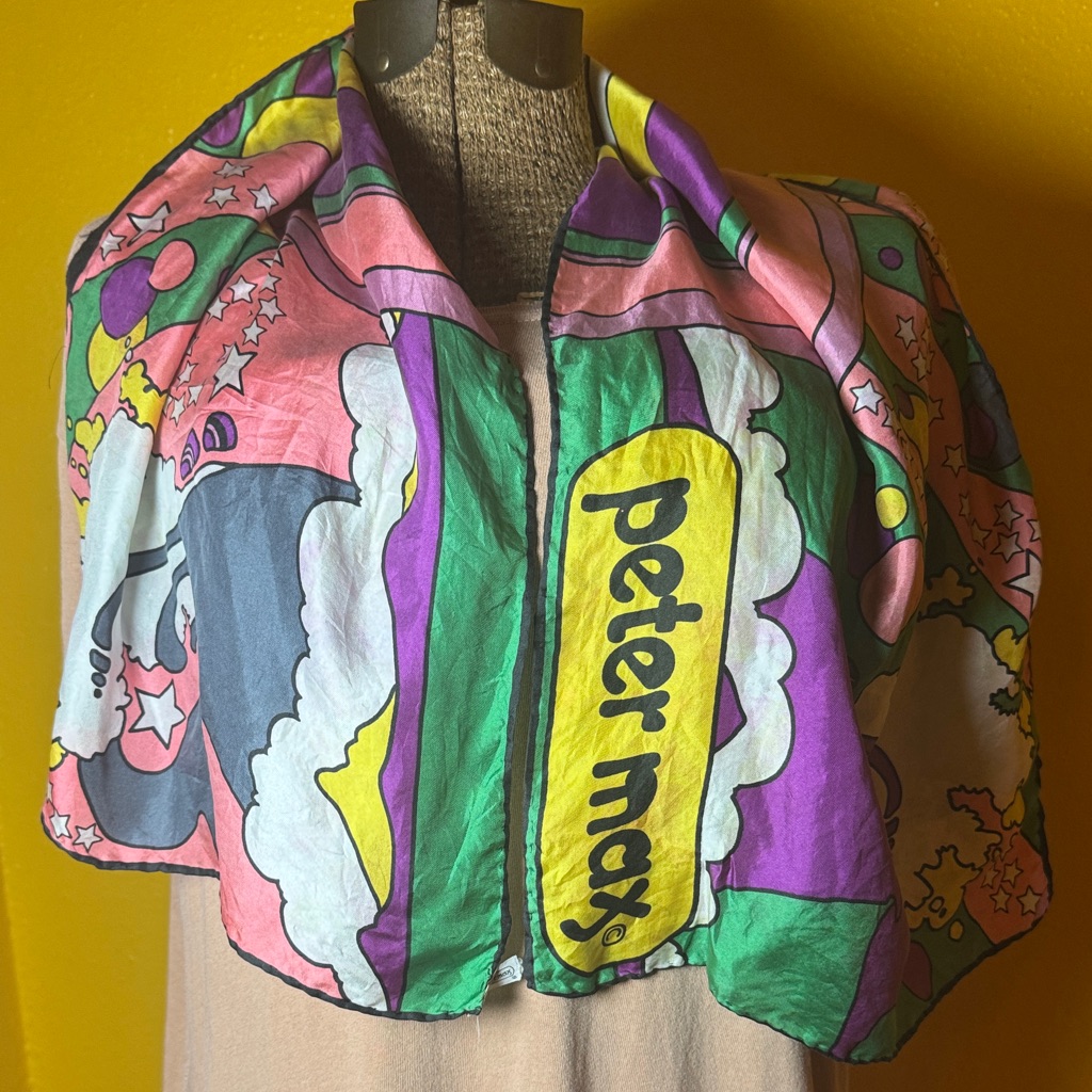 Peter Max Multicolor Artistic Scarf